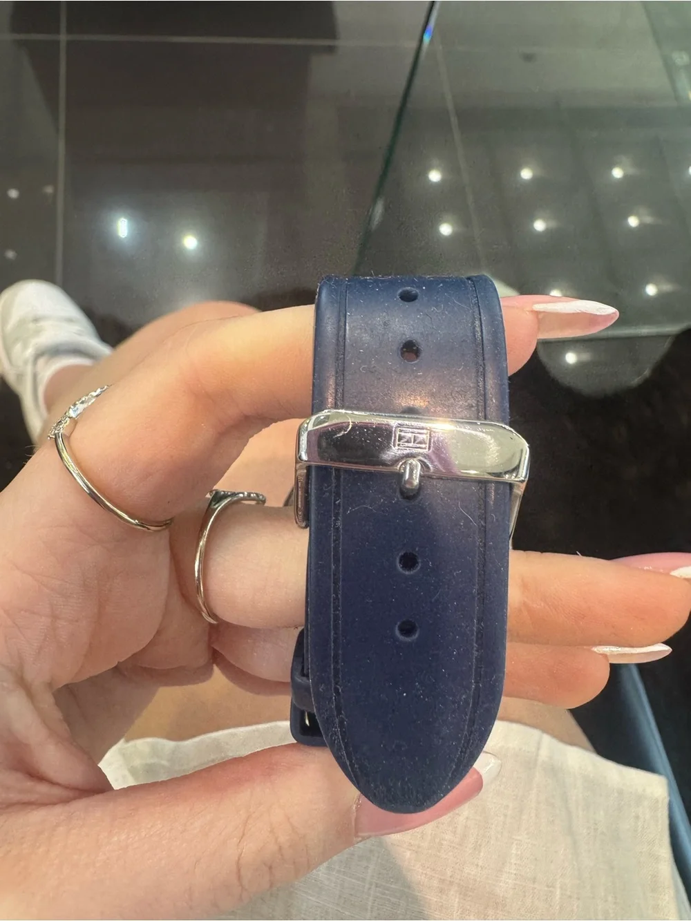 New Tommy Hilfiger Men's Blake Blue Silicone Strap Watch